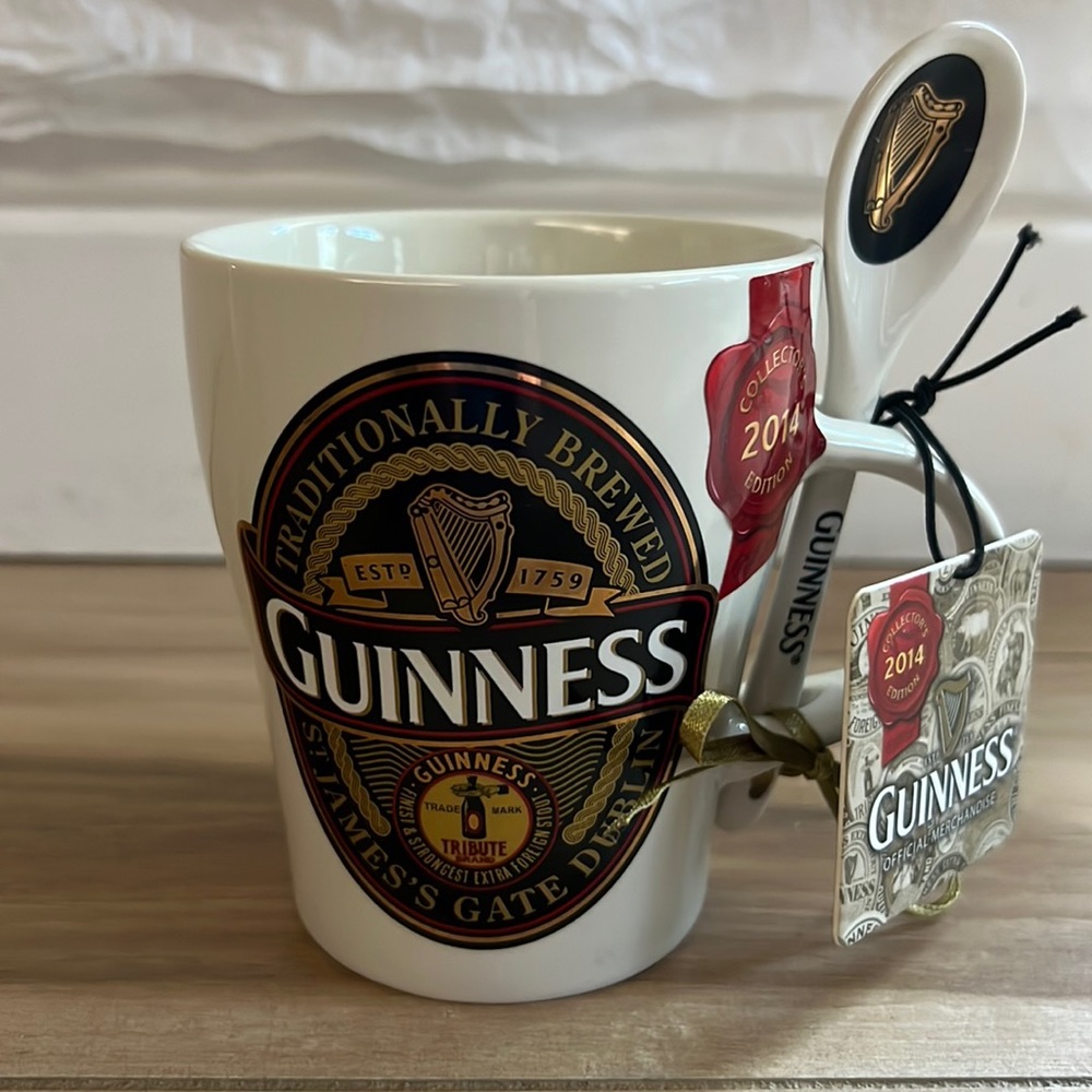 Guinness Collector’s Edition 2014 Classic Ceramic Mug & Spoon Set